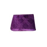 Özdilek 220x240 Çift Kişilik Mürdüm Trendy Art Deco Battaniye