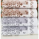 Özdilek ( 4 Adet ) Emily El Yüz Havlusu 50 x 90 Pamuk - 50 x 90 cm - Kahverengi - Gri