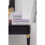 Özdilek 4 Parça Best Hamam Seti, Banyo Havlu Takımı-Pastoral Lila Gri - 70 x 150 cm