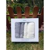 Özdilek 4 Parça Colourist Best Set ( Hamam Takımı ) - Gümüş - 90 x 150 cm - 50 x 90 cm