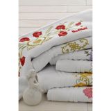 Özdilek 5 Adet 50 x 90 cm Nakışlı El Yüz Havlusu - Renkli - 50 x 90 cm