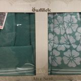 Özdilek Adora Aile Seti Mint-Mint Bornoz Takımı