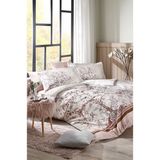 Özdilek Albero In Fiore Tek Kişilik Lastikli Fitted Çarşaf Nevresim Takımı - 160 x 220 cm - Pudra