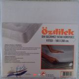 Özdilek Alez Sıvı Geçirmez Yatak Koruyucu Alez Çift Kişilik ve Tek Kişilik 4 Farklı Ebat - 100 x 200 cm - Beyaz