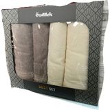 Özdilek Alleur Havlu Seti Best Set Hamam Takımı Krem-Bej - Çok Renkli - 70 x 150 cm