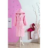 Özdilek Ashley Kapüşonlu Bambu Çocuk Bornozu 5/6 Yaş-Pembe