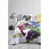 Özdilek Avengers Team Tek Kişilik Disney Lisanslı Çocuk Yatak Örtüsü 160X230 Cm Mavi
