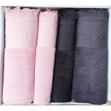 Özdilek Azura Antrasıt-Pembe Best Set Hamam Takımı - Standart - Antrasit
