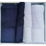Özdilek Azura Lacıvert-A.grı Best Set Hamam Takımı - Standart - Lacivert - Gri