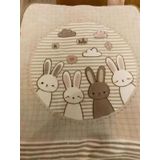 Ozdilek Bebek Battaniyesi Hello Rabbit Bej