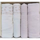Özdilek Begonvil Krem Bej Banyo Havlu Takım 4 Parça Best Hamam Seti