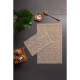 Özdilek Bevel Angles 2'li Banyo Paspası - Bej