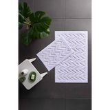 Özdilek Bevel Angles 2'li Banyo Paspası - Beyaz