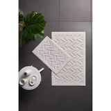 Özdilek Bevel Angles 2'li Banyo Paspası - Ekru