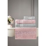 Özdilek Blesso Havlu Seti Hamam Takımı Pembe-Gri - Çok Renkli - 70 x 150 cm