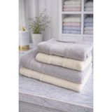 Özdilek Blossom Best Set Hamam Takımı Krem - Gri - 70 x 150 cm - Gri - Krem