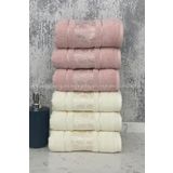 Özdilek Blossom El-Yüz Havlusu 6 Adet-Pembe-Krem