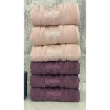 Özdilek Blossom El-Yüz Havlusu 6 Adet-Pembe-Mürdüm
