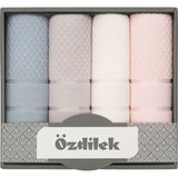 Özdilek Bright Parlak 4'lü Kutulu El-Yüz Havlusu - Çok Renkli - 50 x 90 cm