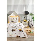Özdilek Builder Tek Kişilik Lastikli Çarşaf Nevresim Takımı - Sarı - 160 x 220 cm