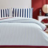 Özdilek Cabana Line Mavi Lastikli Tek Kişilik Pike Takımı 72055480
