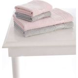 Özdilek Camellia Best Set Hamam Takımı Gri Pembe - Gri - Pembe - 70 x 150 cm
