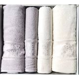 Özdilek Camellıa Grı-Krem Best Set Hamam Takımı - Standart - Krem - Gri