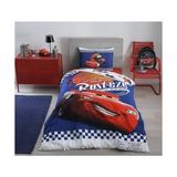 Özdilek Cars Cyber Tek Kişilik Desenli Nevresim Takımı 2991 Mavi 160 x 220 cm Lastikli Fitted Çarşaf
