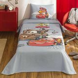 Özdilek Cars Driving Time Tek Kişilik Disney Lisanslı Lastikli Çarşaf Çocuk Pike Takımı