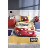 Özdilek Cars Radiator Tek Kişilik Disney Lisanslı Lastikli Çarşaf Çocuk Pike Takımı Sarı