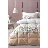 Özdilek Çift Kişilik Pamuk-Polyester Uyku Seti 195x215 cm Spring Garden Somon Çiçek Desenli, Makinede Yıkanabilir Konforlu Tasarım