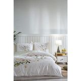 Özdilek Çift Kişilik Ranforce Nevresim Takımı Fujer Yeşil Fitted Lastikli Çarşaf - Beyaz - Yeşil - 200 x 220 cm