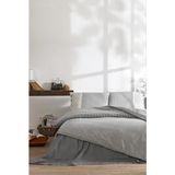 Özdilek Çift Kişilik Ranforce Nevresim Takımı Natural Line Gri - 200 x 220 cm - Acı Kahve