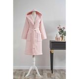Özdilek Çocuk Bornozu %100 Pamuk Ekoseli - 7 - 8 Yaş - Pembe