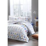Özdilek Color Silices Çift Kişilik Lastikli Fitted Çarşaf Nevresim Takımı - 200 x 220 cm - Mavi