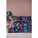Özdilek Colored Shape Tek Kişilik Lastikli Fitted Çarşaf Nevresim Takımı