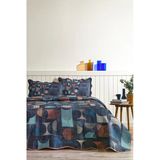 Özdilek Colored Shape Tek Kişilik Yatak Örtüsü 180X260 Cm Lacivert