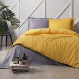 Özdilek Colormix Desensiz Düz Gold Antrasit Çift Kişilik Nevresim Takımı