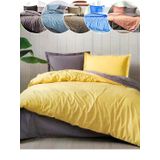 Özdilek Colormix Ranforce Düz Antrasit Çift Kişilik Nevresim Takımı