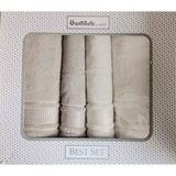 Özdilek Colourist Best Set Hamam Takımı - Bej-Krem - Bej - Krem - 70 x 150 cm