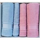 Özdilek Colourist Best Set Pamuklu (Hamam Takımı) Mavi - Pembe - 90 x 150 cm - Pembe - Mavi