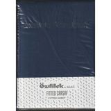 Özdilek Colourist Fitted Lastikli Battal Çift Kişilik Çarşaf Seti (180X200)-İNDIGO - 180 x 200