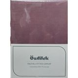 Özdilek Colourist Fitted Lastikli Tek Kişilik Battal Çarşaf Seti (120X200)-MÜRDÜM - 120 x 200