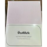 Özdilek Colurist Lastikli Fitted Tek Kişilik Çarşaf Takımı 100 x 200 +30 cm ( 30 cm Yükseklik ) Pudra - Beyaz - 100x200cm