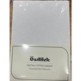 Özdilek Colurist Lastikli Fitted Tek Kişilik Çarşaf Takımı 120 x 200 +30 cm ( 30 cm Yükseklik ) Beyaz - 100x200cm
