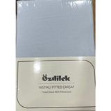Özdilek Colurist Lastikli Fitted Tek Kişilik Çarşaf Takımı 120 x 200 +30 cm ( 30 cm Yükseklik ) Marina - Açık Mavi - 120x200