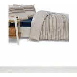 Özdilek Coser Tek Kişilik Ranforce Nevresim Takımı – %100 Pamuk – Yumuşak ve Nefes Alan Modern Desen - Bej - 160 x 220 cm