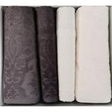 Özdilek Curve Best Set (Hamam Takımı) Krem-Antrasit - Renkli - 70 x 150 cm
