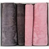 Özdilek Curve Best Set (Hamam Takımı) Pembe-Antrasit - 70 x 150 cm