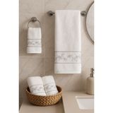 Özdilek Daniela Çiçekli Nakışlı Misafir Banyo Seti - Çok Renkli - 70 x 150 cm